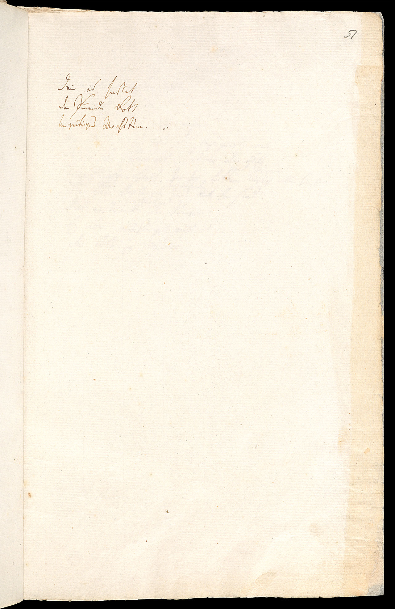 Friedrich Hölderlin, Homburger Folioheft, Seite 51, Denn es hasset Der sinnende Gott…, Handschrift