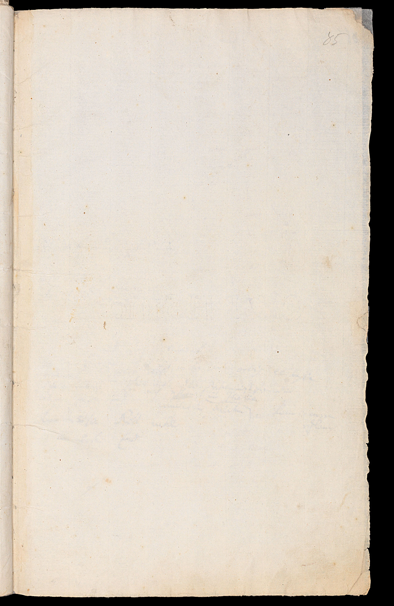 Friedrich Hölderlin, Homburger Folioheft, Seite 85, Handschrift